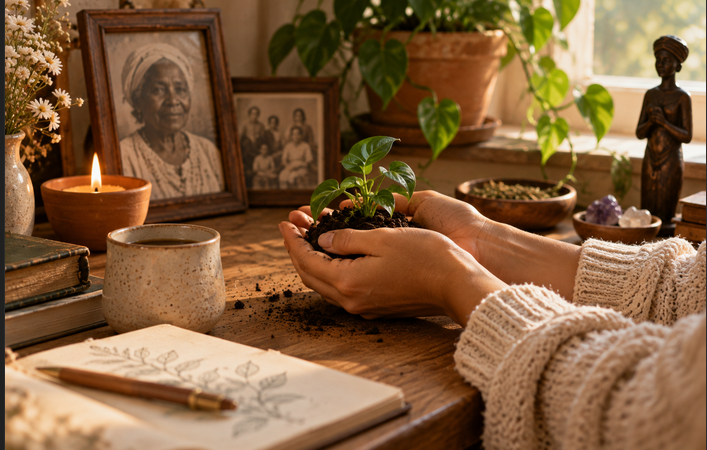 As raízes são feitas no silêncio: o que aprendi sobre tempo, cuidado e ancestralidade